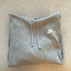 Men’s Grey Nike Long Sleeve Hoodie
